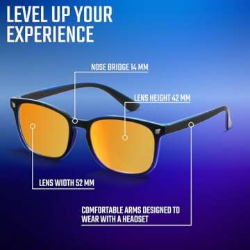 Gaoye Blue Light Glasses 3-Pack for Eye Protection