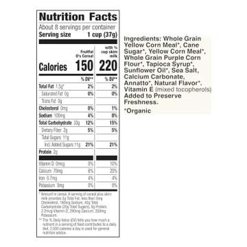 Cascadian Farm Organic Fruitful O's Breakfast Cereal, Gluten Free, Made With Whole Grain, 10.2 oz