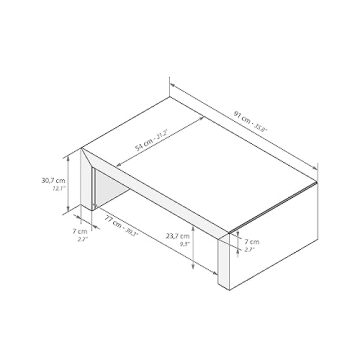 Mobili Fiver Angelica Grey Concrete Coffee Table