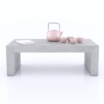 Mobili Fiver Angelica Grey Concrete Coffee Table
