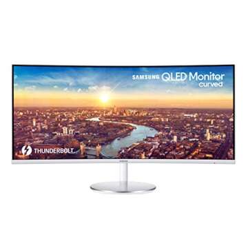 SAMSUNG 34” ViewFinity CJ79 Series Ultrawide QHD (3440x1440) Computer Monitor, 100Hz, Thunderbolt ...