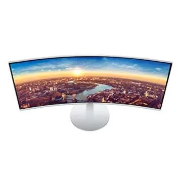 SAMSUNG 34” ViewFinity CJ79 Series Ultrawide QHD (3440x1440) Computer Monitor, 100Hz, Thunderbolt 3 Daisy Chain, QLED, HDMI, USB Hub, Height Adjustable Stand, LC34J791WTNXZA, White