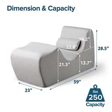 ZINUS Lotus Zero Gravity Lounger, Stylish and Comfortable