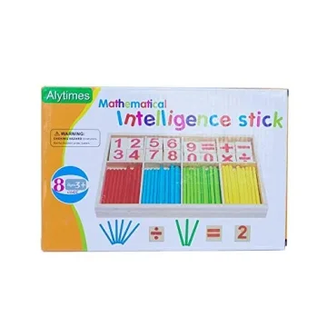 Alytimes Educational Wooden Counting Stick for Kids