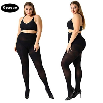 Plus Size Control Top Tights by MANZI – Comfortable & Chic