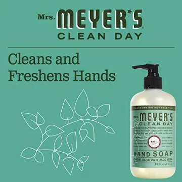 Mrs. Meyer's Basil Liquid Hand Soap for Fresh Clean Hands