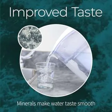 Santevia Classic Alkaline Water Filter Pitcher | Water Filtration System | Chlorine and Lead Filter | Water Purifier Pitcher | 9-Cup Home Water Filter