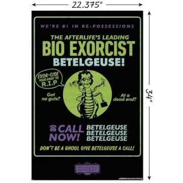 Beetlejuice Bio Exorcist Wall Poster for Every Decor