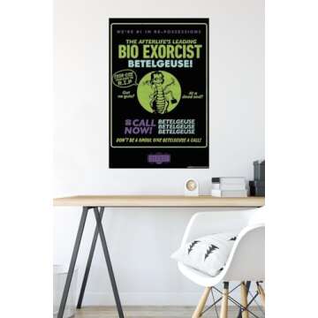 Beetlejuice Bio Exorcist Wall Poster for Every Decor