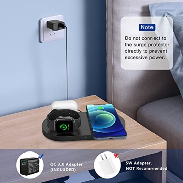 3 in 1 Wireless Charging Station for Apple Devices