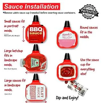 Saucemoto Dip Clip - Car Sauce Holder for Vents & Windows