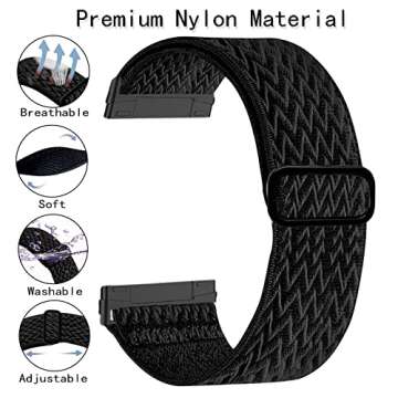 Comfortable Stretchy Bands for Fitbit Versa 3/Sense 2