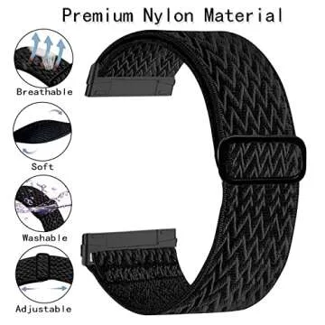 Comfortable Stretchy Bands for Fitbit Versa 3/Sense 2