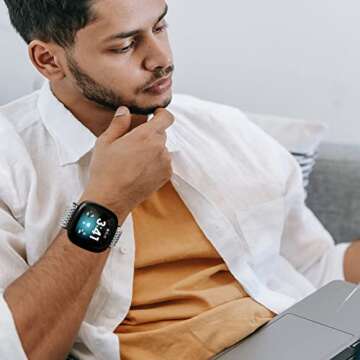 Comfortable Stretchy Bands for Fitbit Versa 3/Sense 2