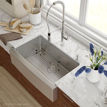 Kraus KHF200-33 Stainless Steel Farmhouse Sink - Durable & Elegant