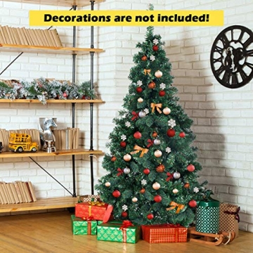 COSTWAY 7Ft PVC Christmas Tree Holiday Decor for All