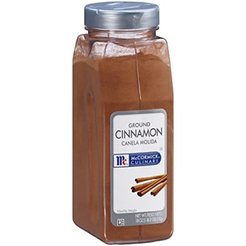 McCormick Culinary Ground Cinnamon - Premium 18 oz Container for Baking and Cooking