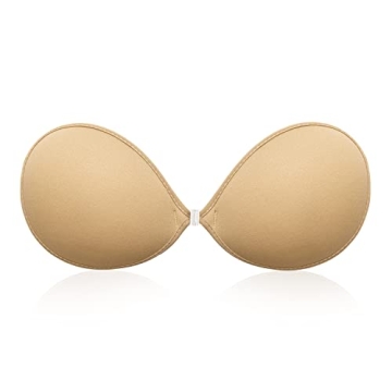 Wingslove Silicone Invisible Bra - Self Adhesive, Strapless Push-up Bra for Backless Styles