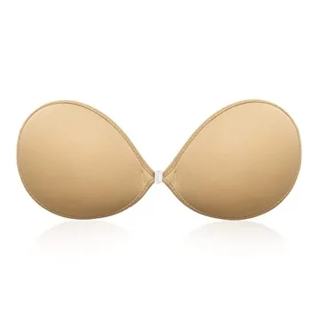 Wingslove Silicone Invisible Bra - Self Adhesive, Strapless Push-up Bra for Backless Styles