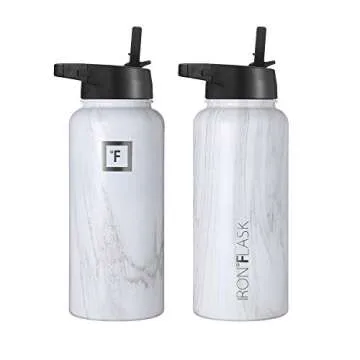 IRON °FLASK Camping Hydration Flask - 3 Lids, Insulated