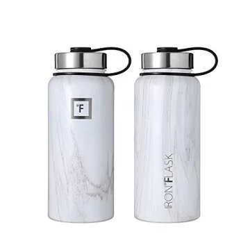 IRON °FLASK Camping Hydration Flask - 3 Lids, Insulated