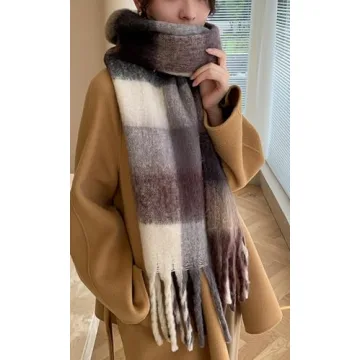 Wander Agio Winter Scarf Soft Warm Shawl for Winter