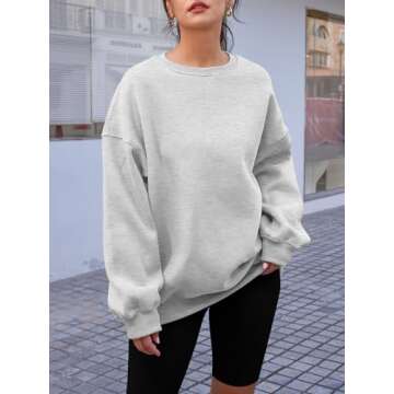 AUTOMET Women's Oversized Sweatshirt - Cozy & Stylish