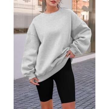 AUTOMET Women's Oversized Sweatshirt - Cozy & Stylish