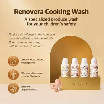 Renovera Cooking Wash (Viola Tricolor) | Organic Fruit and Vegetable Wash, Newborn Essentials, Produ...