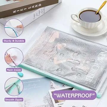 LANDNEOO 30 PCS Waterproof Zipper Pouches for Organization