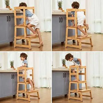 DuDuEase Kids Step Stool - Safe Kitchen Access for All