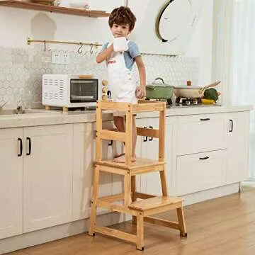 DuDuEase Kids Step Stool - Safe Kitchen Access for All