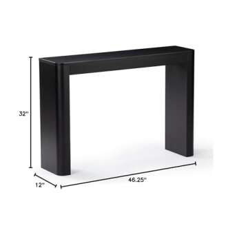 Plank+Beam Contour Console Table, 46 Inch, Solid Wood Sofa Table, Entryway Table for Hallway, Narrow...