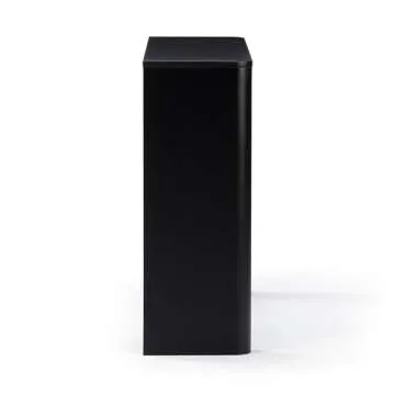 Plank+Beam Contour Console Table, 46 Inch, Solid Wood Sofa Table, Entryway Table for Hallway, Narrow Behind The Couch Table, Console Tables for Entryway, Living Room, Foyer, Easy Assembly, Black