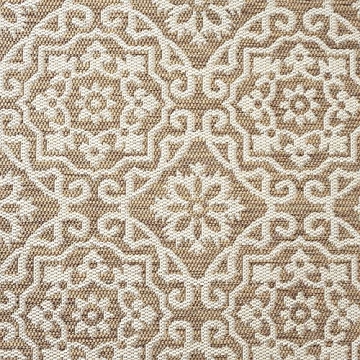 Nicole Miller New York Patio Country Danica Transitional Geometric Indoor/Outdoor Area Rug, Brown/Beige, 7'9"x10'2"