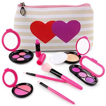 AMOSTING Kids Pretend Makeup Set for Fun Play