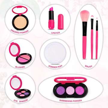 AMOSTING Kids Pretend Makeup Set for Fun Play