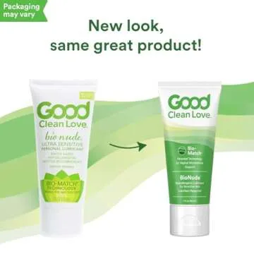 Good Clean Love BioNude Ultra Sensitive Personal Lubricant, Hypoallergenic Unscented & Unflavored Wa...