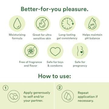 Good Clean Love BioNude Ultra Sensitive Personal Lubricant, Hypoallergenic Unscented & Unflavored Water-Based Lube, Safe for Adult Toys & Condoms for Men, Women, and Couples, 3 Oz