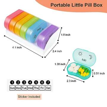 Compact & Stylish Pill Box for Daily Medication Management