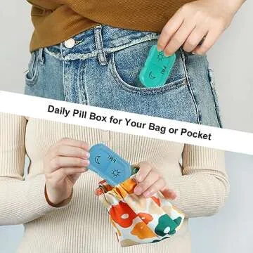 Compact & Stylish Pill Box for Daily Medication Management
