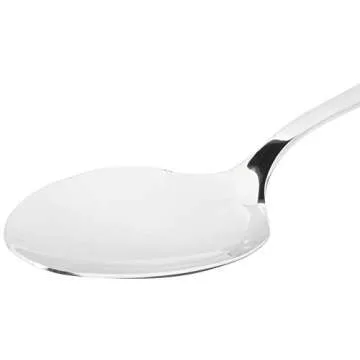 Mercer Culinary 18-8 Stainless Steel Plating Spoon, 9 Inch