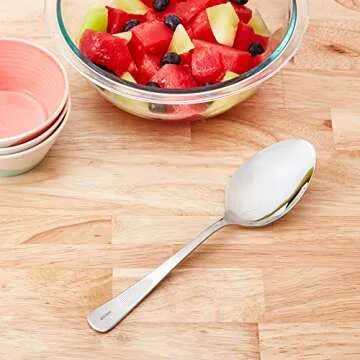 Mercer Culinary 18-8 Stainless Steel Plating Spoon, 9 Inch