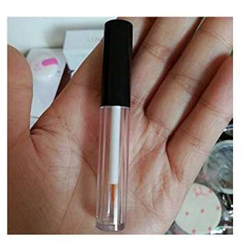 Aeyistry 4 Pcs 5ml Transparent Plastic Empty Eyeliner Tube,Eyelash Extension Liquid Storage Holder C...
