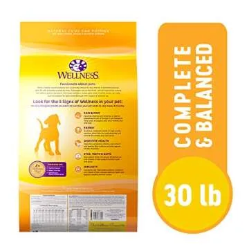 Wellness Complete Health Dry Puppy Food, Chicken, Salmon & Oatmeal, 30-Pound Bag