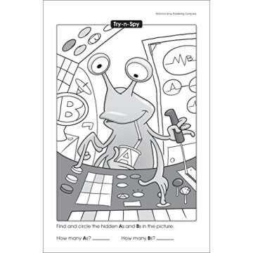 School Zone - My First Try-n-Spy® Workbook - Ages 5 to 7, Kindergarten to 1st Grade, Activity Pad, Search & Find, Picture Puzzles, Hidden Pictures, and More (School Zone Little Busy Book™ Series)