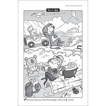 School Zone - My First Try-n-Spy® Workbook - Ages 5 to 7, Kindergarten to 1st Grade, Activity Pad, Search & Find, Picture Puzzles, Hidden Pictures, and More (School Zone Little Busy Book™ Series)