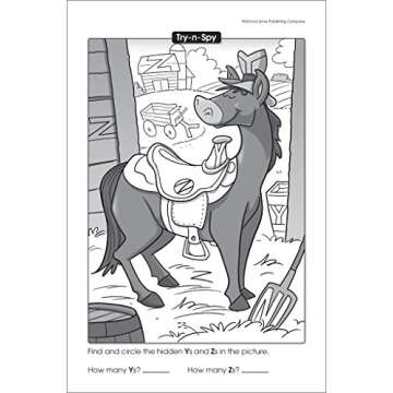 School Zone - My First Try-n-Spy® Workbook - Ages 5 to 7, Kindergarten to 1st Grade, Activity Pad, Search & Find, Picture Puzzles, Hidden Pictures, and More (School Zone Little Busy Book™ Series)