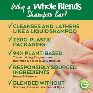 Garnier Whole Blends Restoring Shampoo Bar for Dry Hair