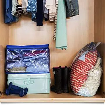 Ziploc Flexible Totes for Clothes and Blanket Storage